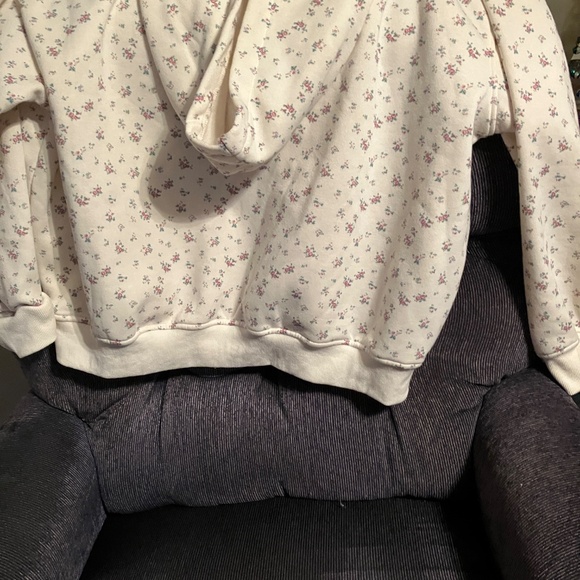 Altar’d State AS revival pick up hoodie cream with pink flowers size XL - Picture 4 of 5